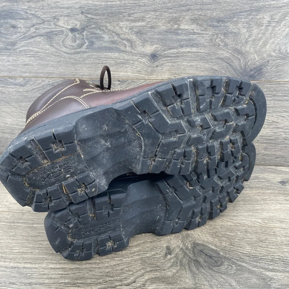 Rockport XCS Hiking Boots Mens 9 Brown Leather Waterproof Hydro-Shield APM7250E